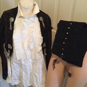 Vintage matador suit with half chaps, shirt,coat